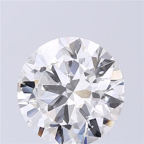 5.02ct E SI2 Rare Carat Ideal Cut Round Diamond