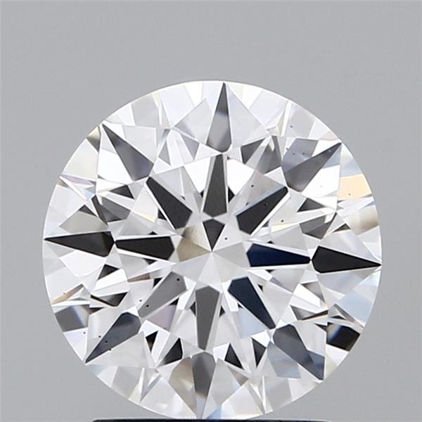 2.17ct D VS2 Rare Carat Ideal Cut Round Lab Grown Diamond