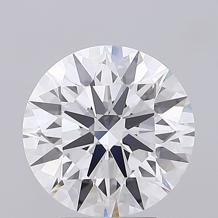 4.05ct D VS2 Rare Carat Ideal Cut Round Diamond