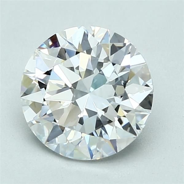 2.01ct D VVS1 Rare Carat Ideal Cut Round Diamond