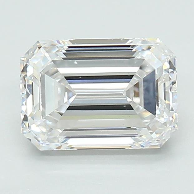 1.52ct D VS1 Excellent Cut Emerald Lab Grown Diamond