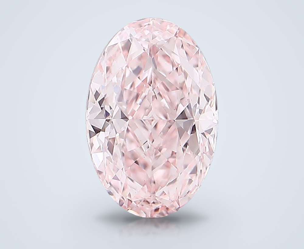 1.49 Ct. Fancy Intense Pink Oval Lab Diamond