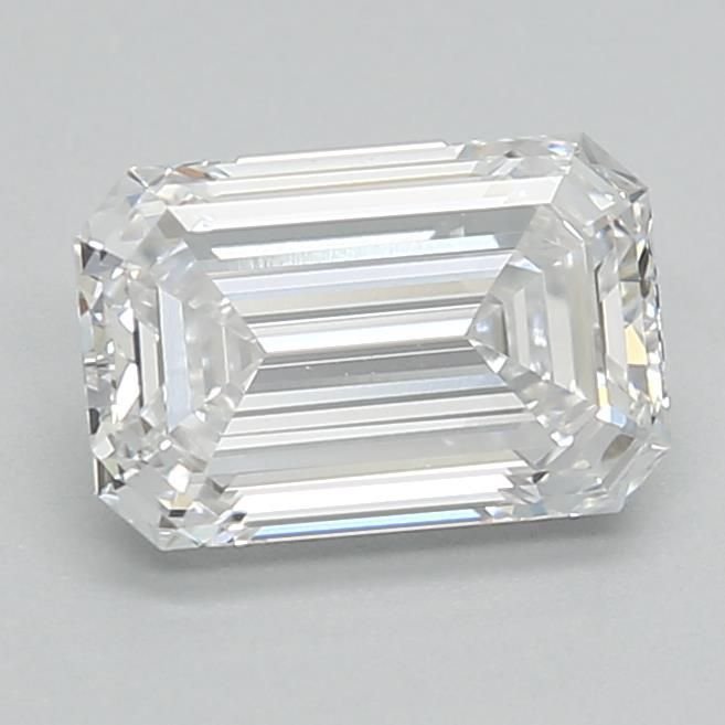 1.06ct D VVS2 Rare Carat Ideal Cut Emerald Lab Grown Diamond