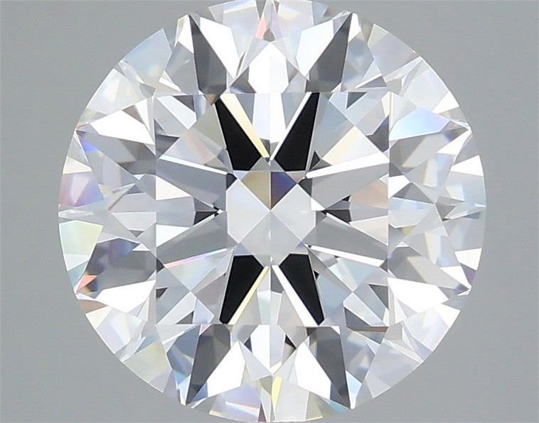 4.01ct F IF Rare Carat Ideal Cut Round Diamond