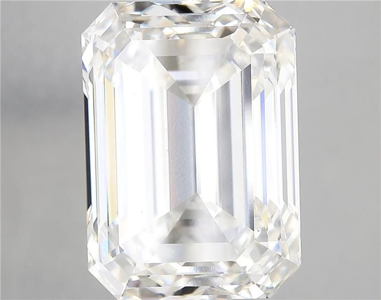 18.66ct F VS1 Excellent Cut Emerald Lab Grown Diamond