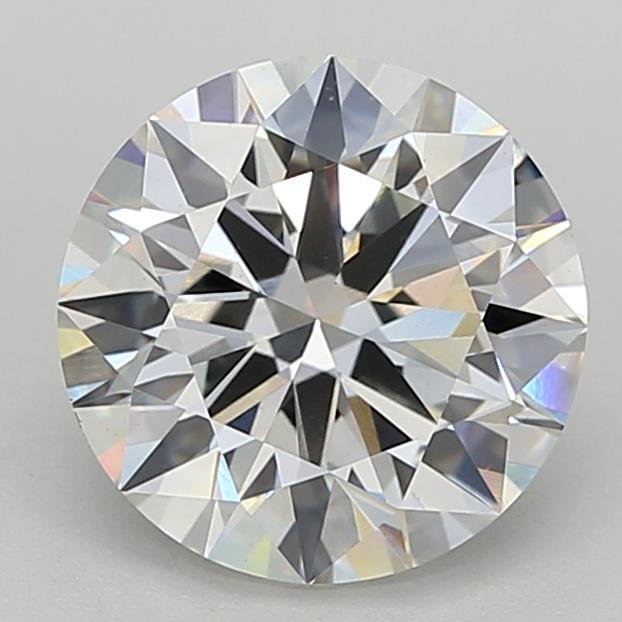 2.85ct F VS1 Rare Carat Ideal Cut Round Lab Grown Diamond
