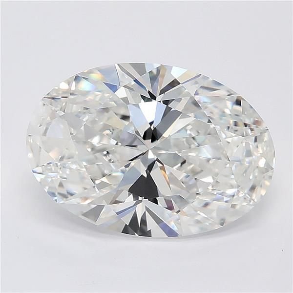 3.79ct E VVS2 Rare Carat Ideal Cut Oval Lab Grown Diamond