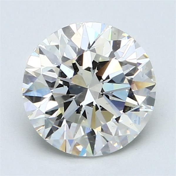 2.01ct J SI1 Rare Carat Ideal Cut Round Diamond