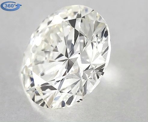 3.01ct J VS2 Rare Carat Ideal Cut Round Diamond