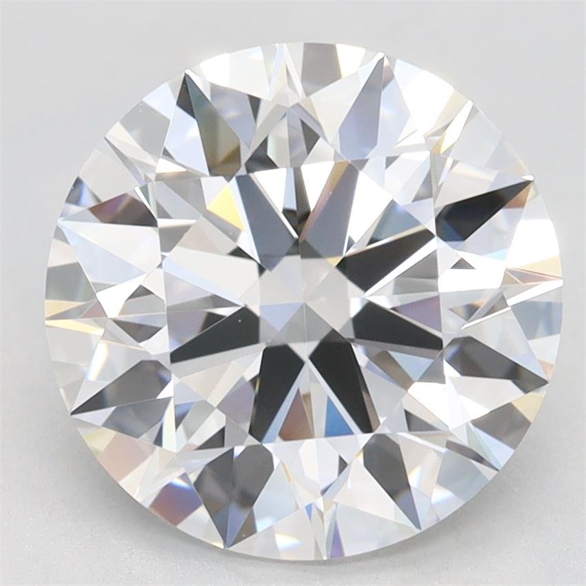 3.09ct D VVS1 Rare Carat Ideal Cut Round Lab Grown Diamond