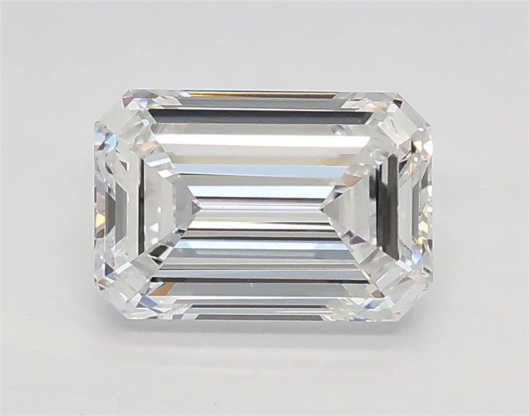 1.00ct D VVS2 Very Good Cut Emerald Lab Grown Diamond