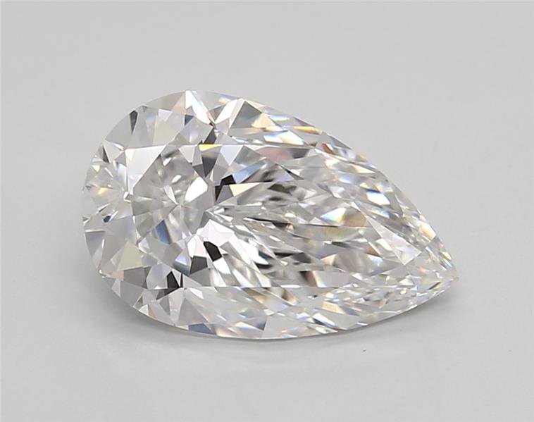 2.12ct E VVS2 Rare Carat Ideal Cut Pear Lab Grown Diamond