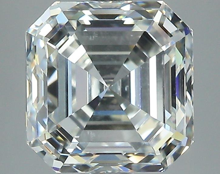 3.01ct J SI1 Rare Carat Ideal Cut Asscher Diamond