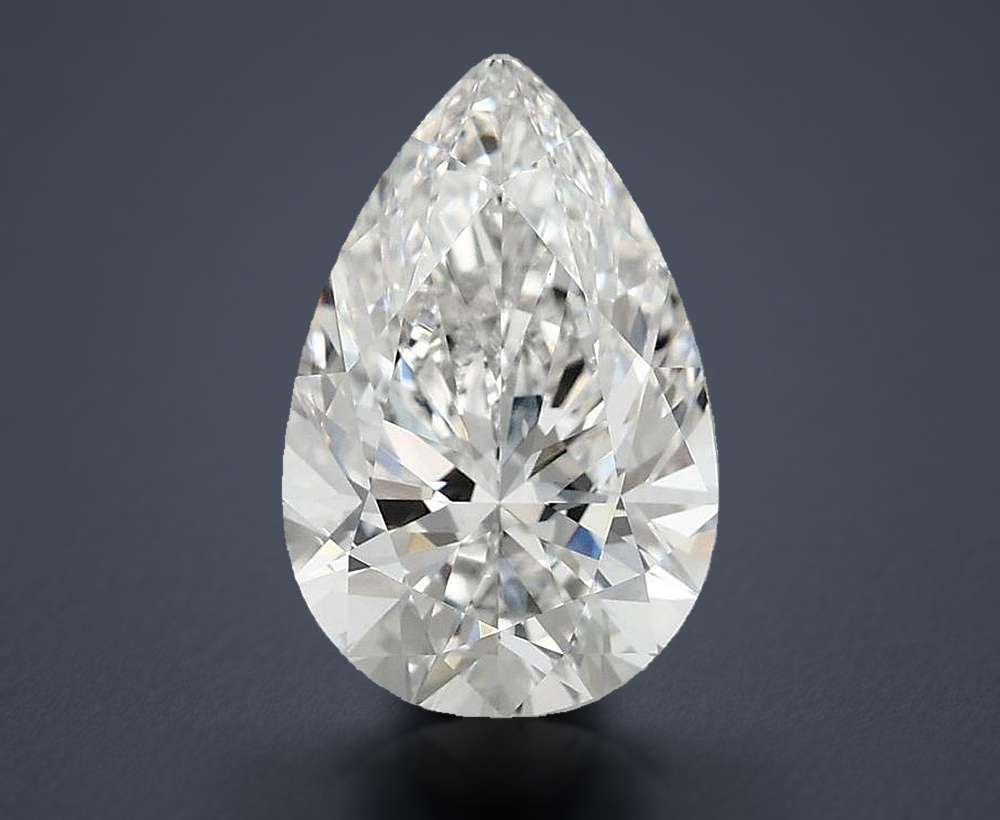 3.00 Carat Pear Lab Diamond