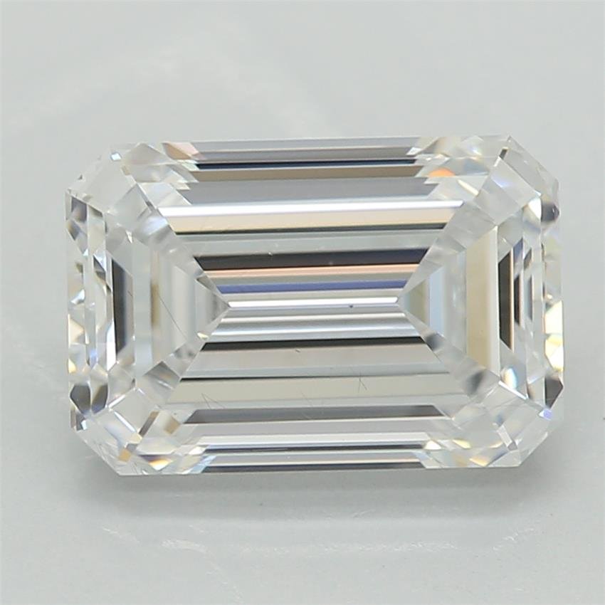 1.56ct E SI1 Excellent Cut Emerald Lab Grown Diamond