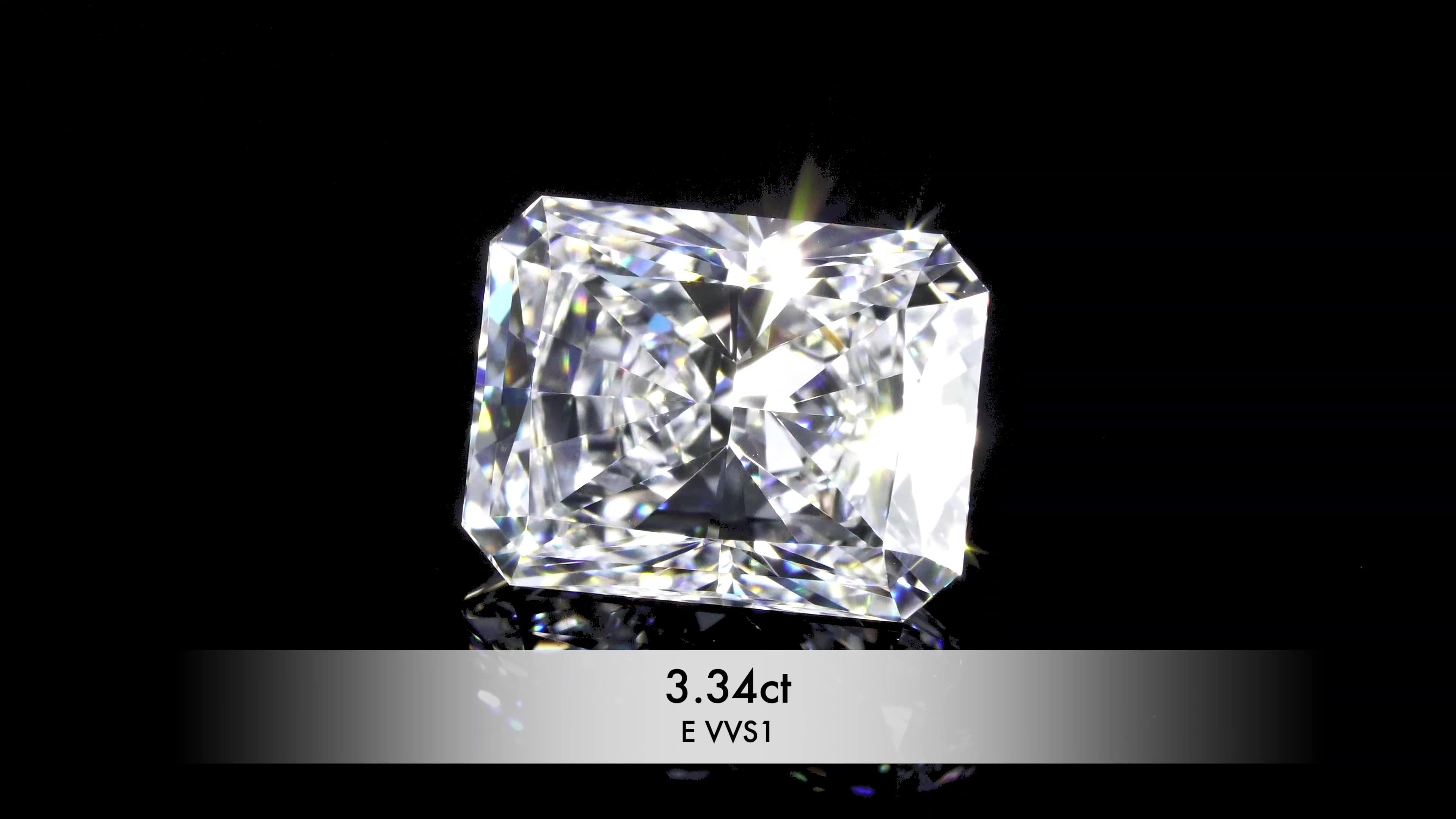 3.34 Carat Radiant Natural Diamond