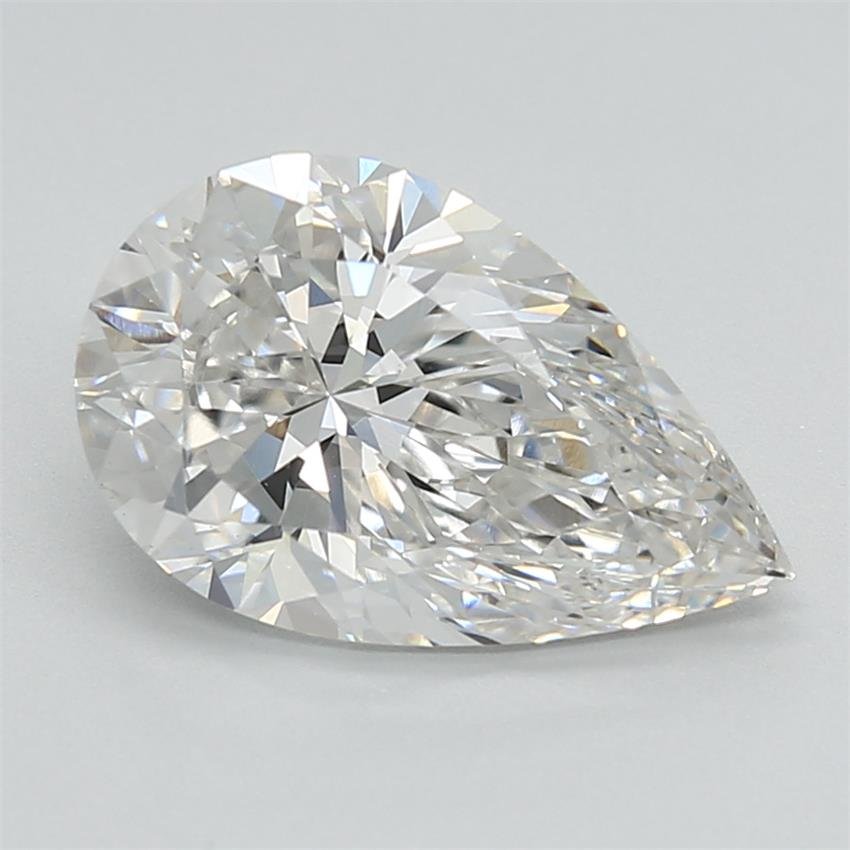 2.50ct F VS1 Rare Carat Ideal Cut Pear Lab Grown Diamond