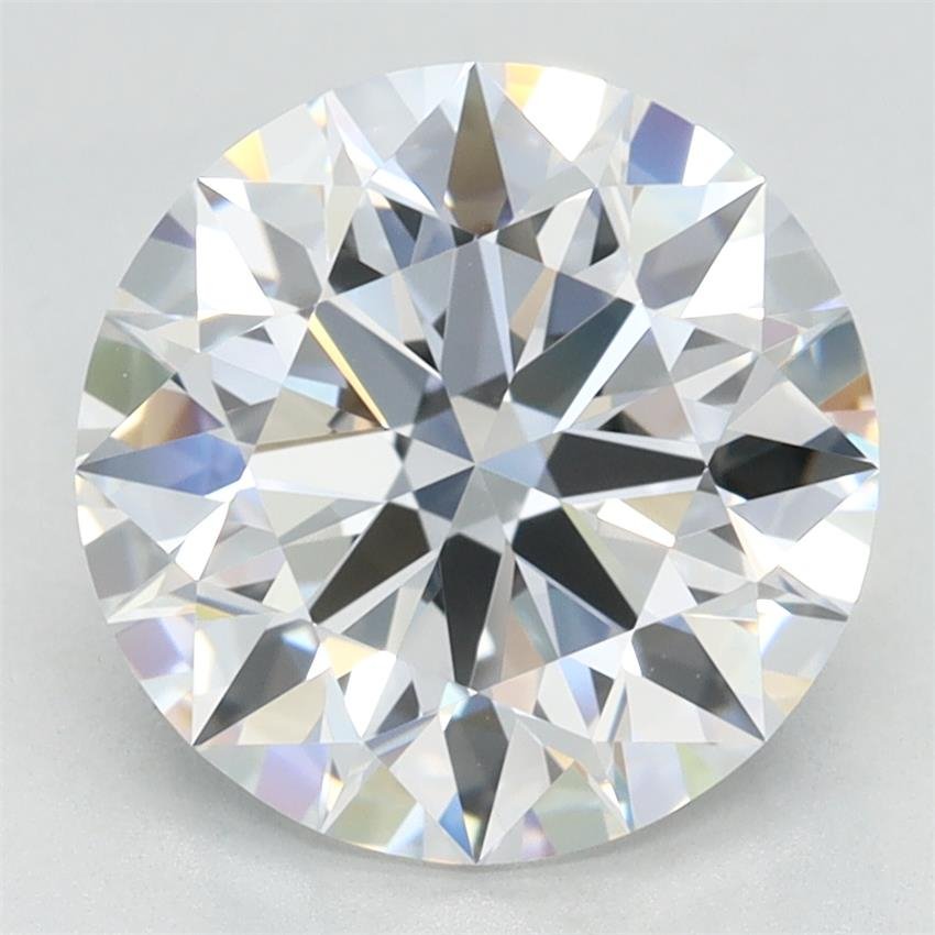 2.84ct D VVS1 Rare Carat Ideal Cut Round Lab Grown Diamond