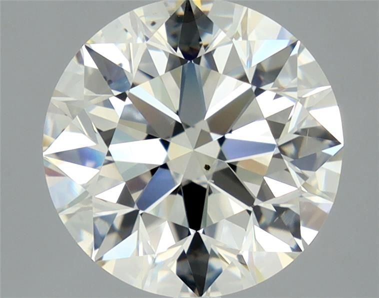 3.01ct K VS2 Rare Carat Ideal Cut Round Diamond