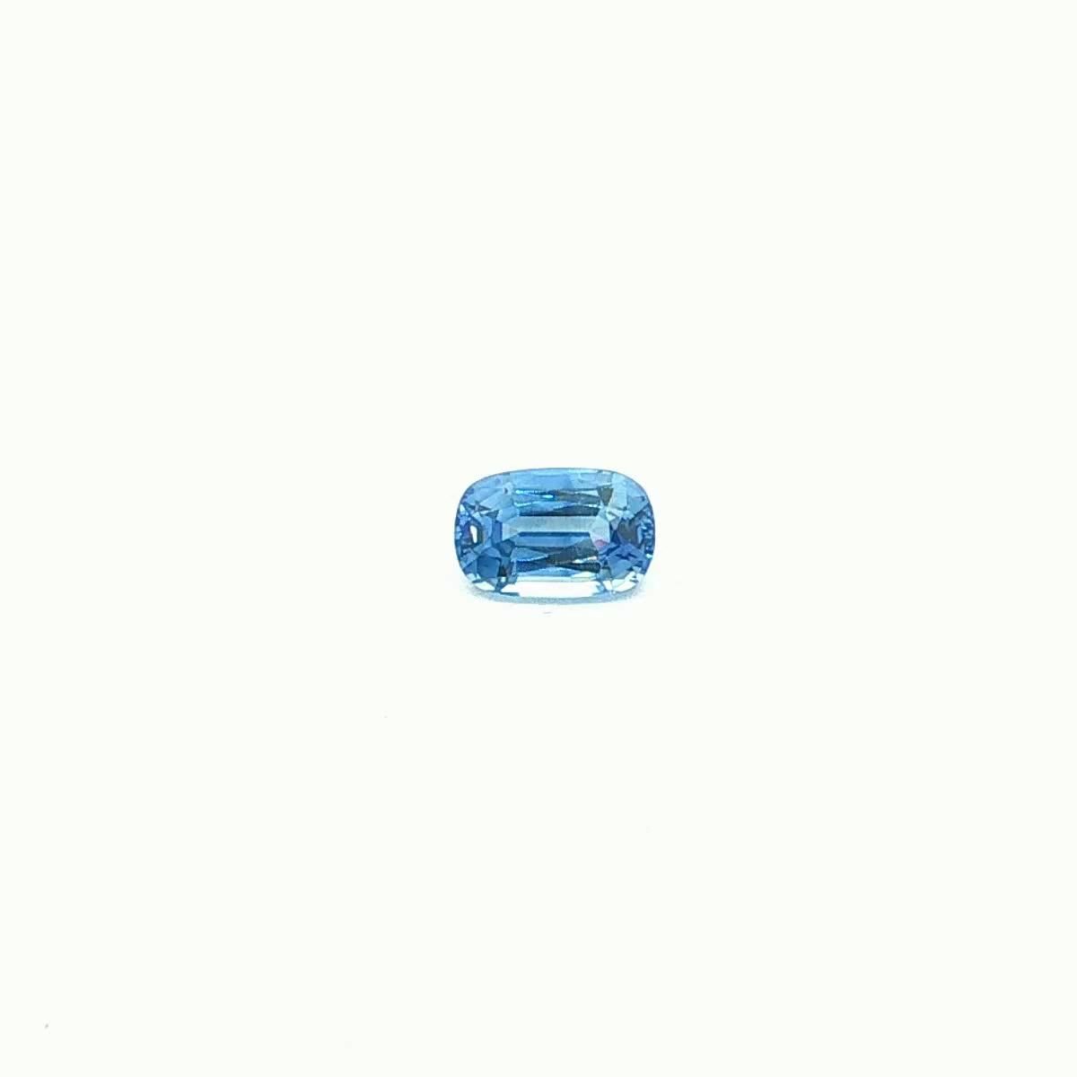 2.92 Carat Blue Cushion Sapphire