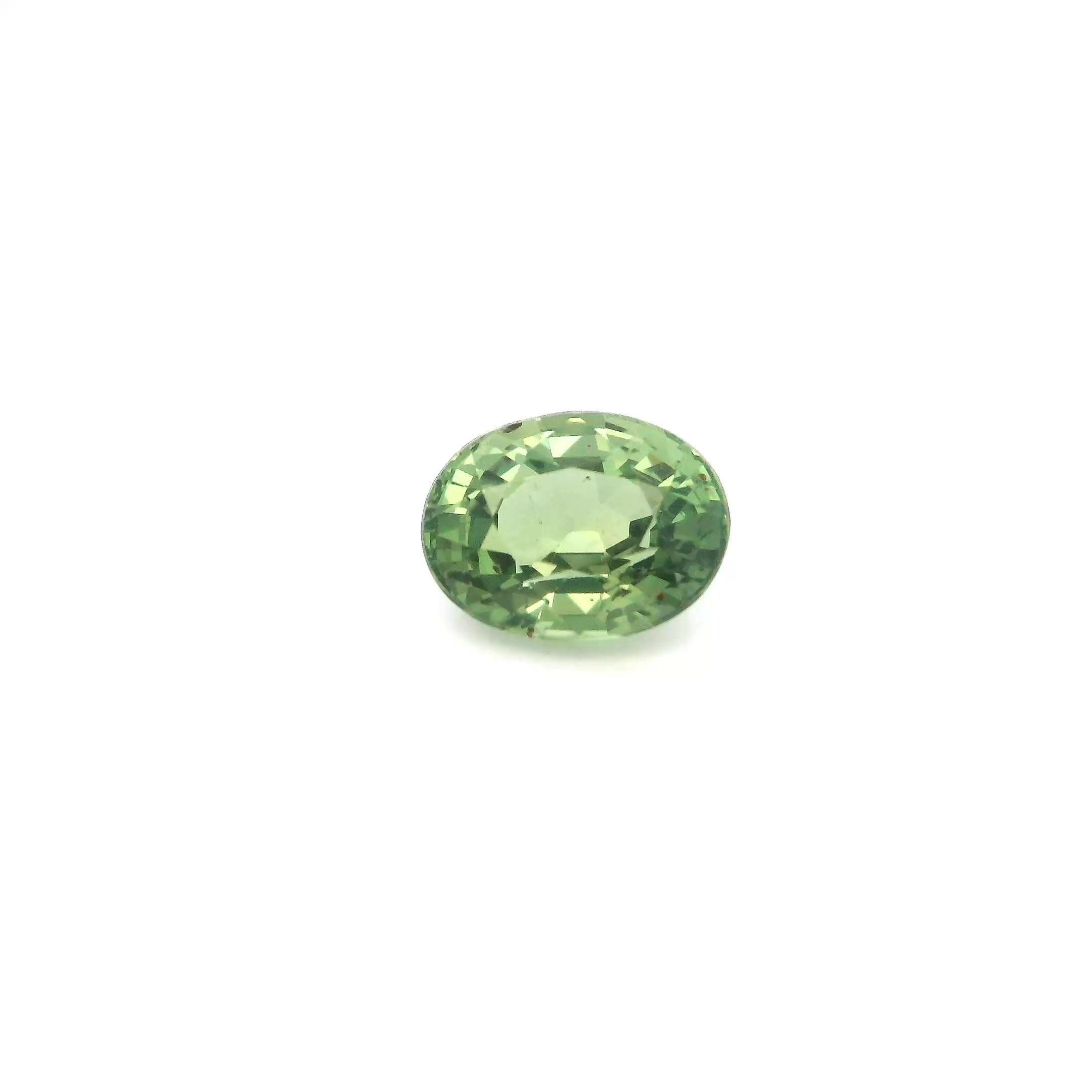2.06 Carat Green Oval Sapphire