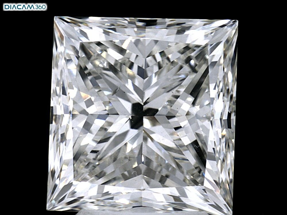 5.08ct J SI1 Very Good Cut Princess Diamond