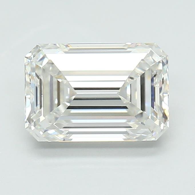 1.42ct F VS1 Rare Carat Ideal Cut Emerald Lab Grown Diamond