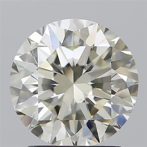 2.17ct K VS1 Rare Carat Ideal Cut Round Diamond