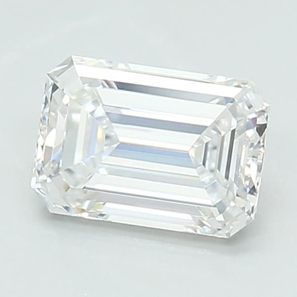 1.06ct D VVS2 Rare Carat Ideal Cut Emerald Lab Grown Diamond