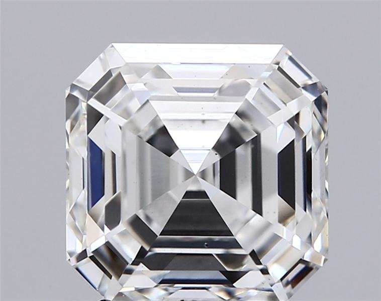 4.02ct F VS2 Very Good Cut Asscher Lab Grown Diamond