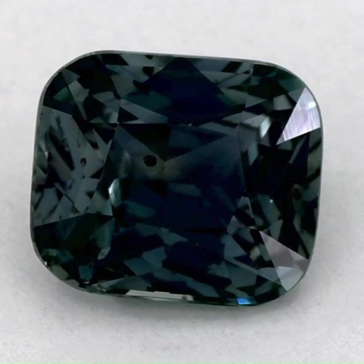 1.31 Carat Green Cushion Sapphire