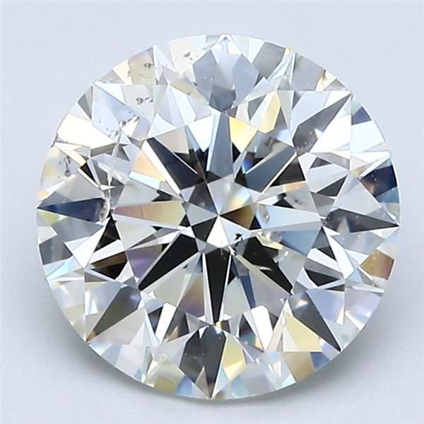 2.43ct H SI2 Rare Carat Ideal Cut Round Diamond