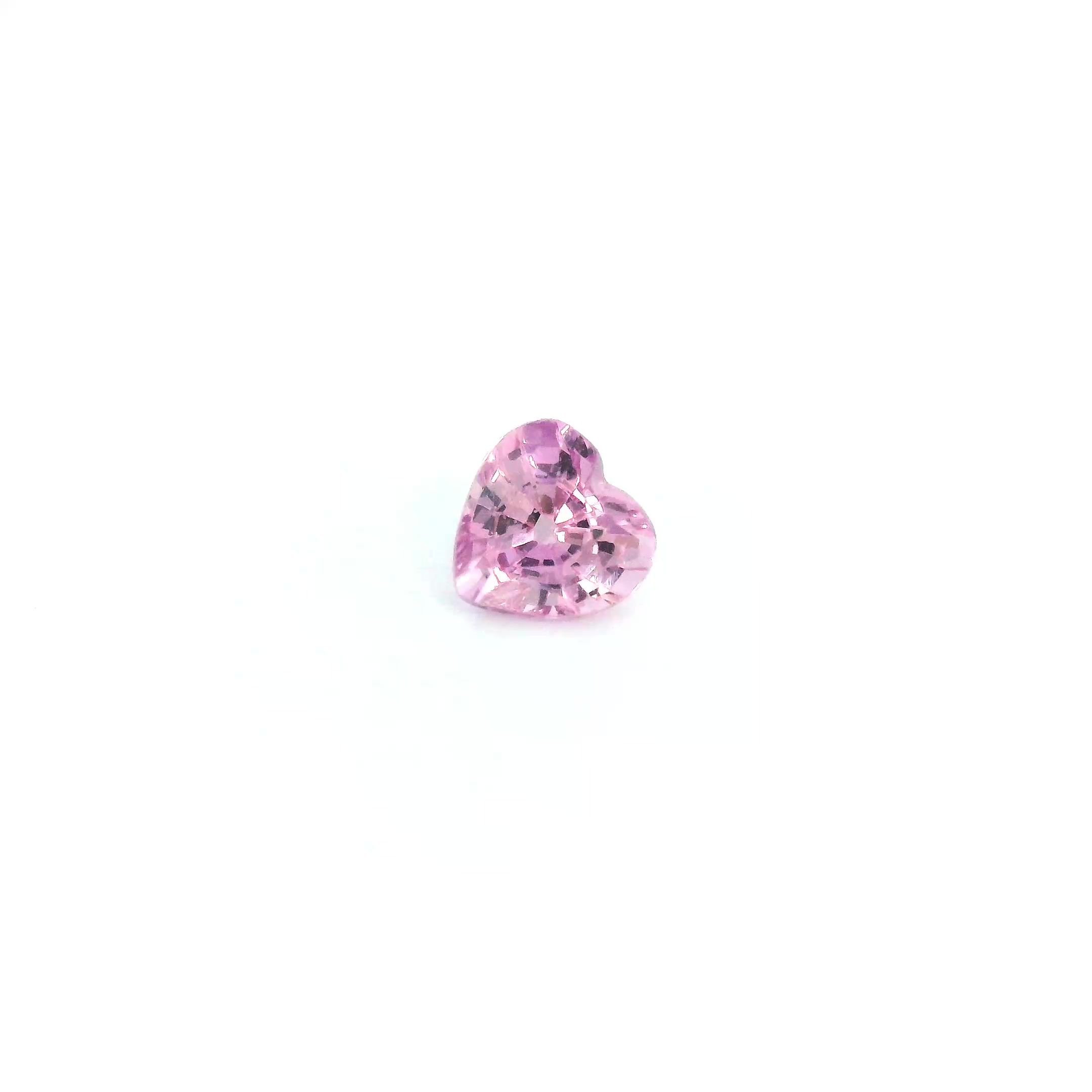 0.51 Carat Pink Heart Sapphire