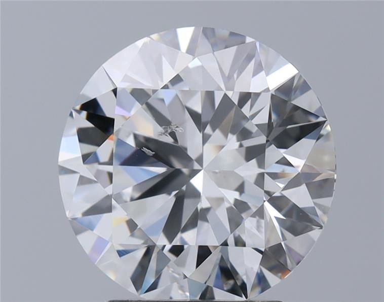 3.05ct F SI2 Rare Carat Ideal Cut Round Diamond