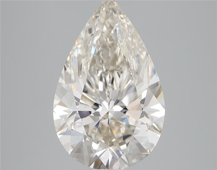 3.02ct I VS1 Rare Carat Ideal Cut Pear Lab Grown Diamond