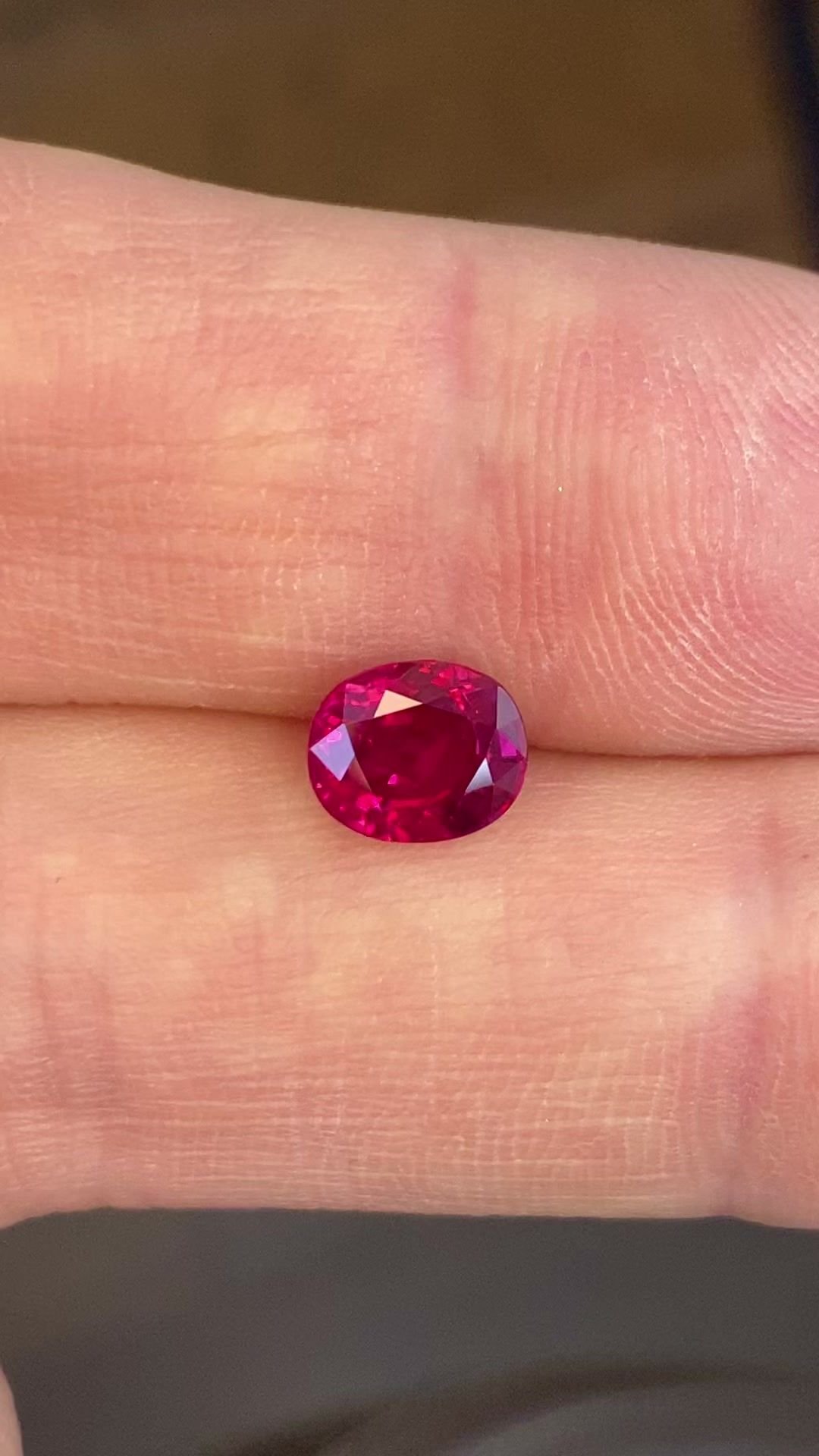 2.20 Carat Red Oval Ruby