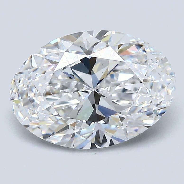 2.01ct D SI1 Rare Carat Ideal Cut Oval Diamond