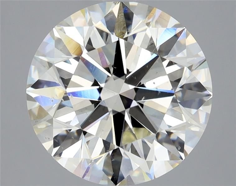 4.02ct K SI1 Rare Carat Ideal Cut Round Diamond