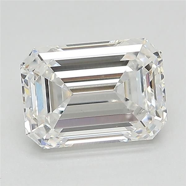 2.18ct D VS1 Rare Carat Ideal Cut Emerald Lab Grown Diamond