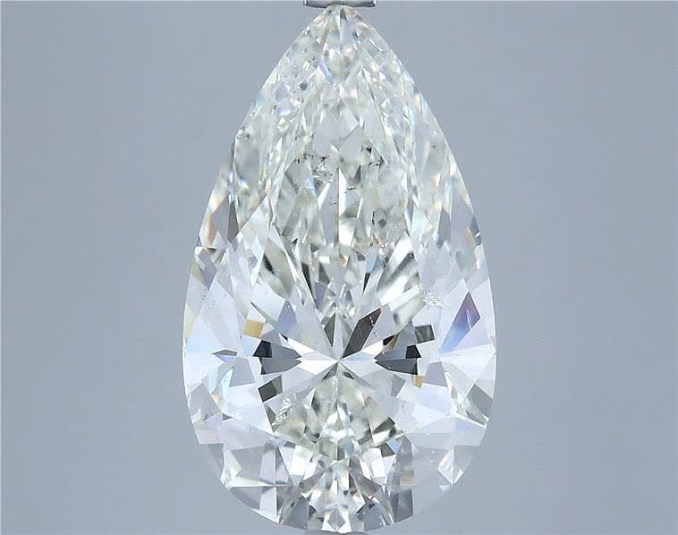 6.01ct I SI1 Rare Carat Ideal Cut Pear Diamond