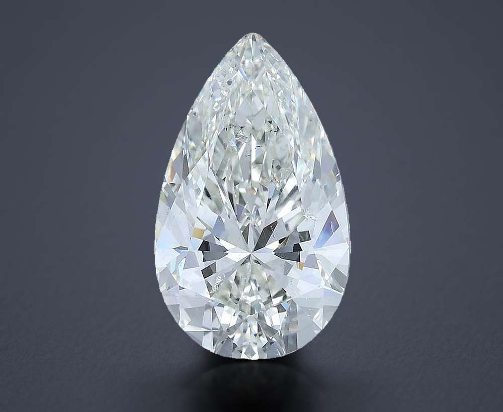 6.01 Carat Pear Natural Diamond