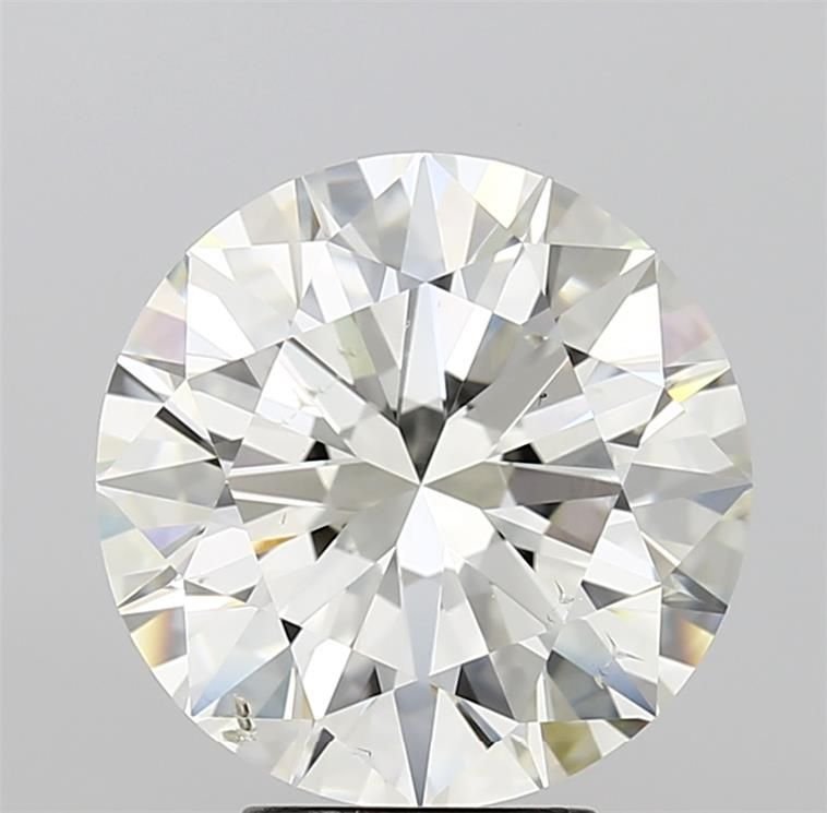 5.01ct J SI2 Rare Carat Ideal Cut Round Diamond