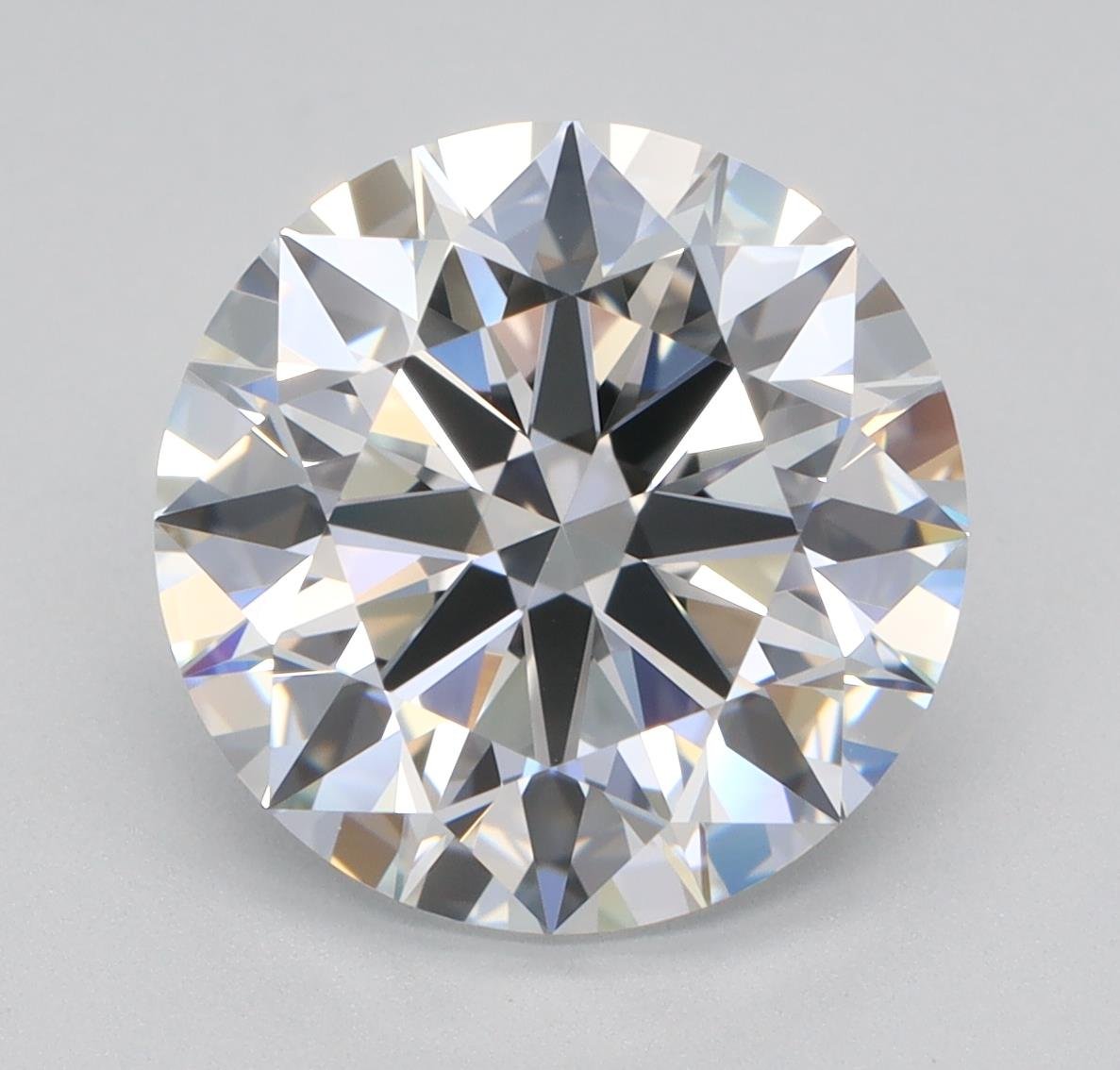 3.37ct E VVS1 Rare Carat Ideal Cut Round Lab Grown Diamond