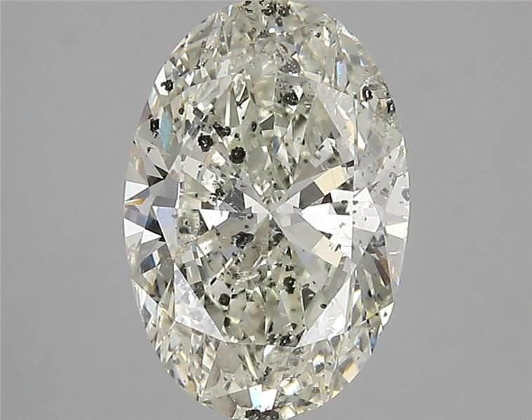 3.11ct J SI2 Rare Carat Ideal Cut Oval Diamond