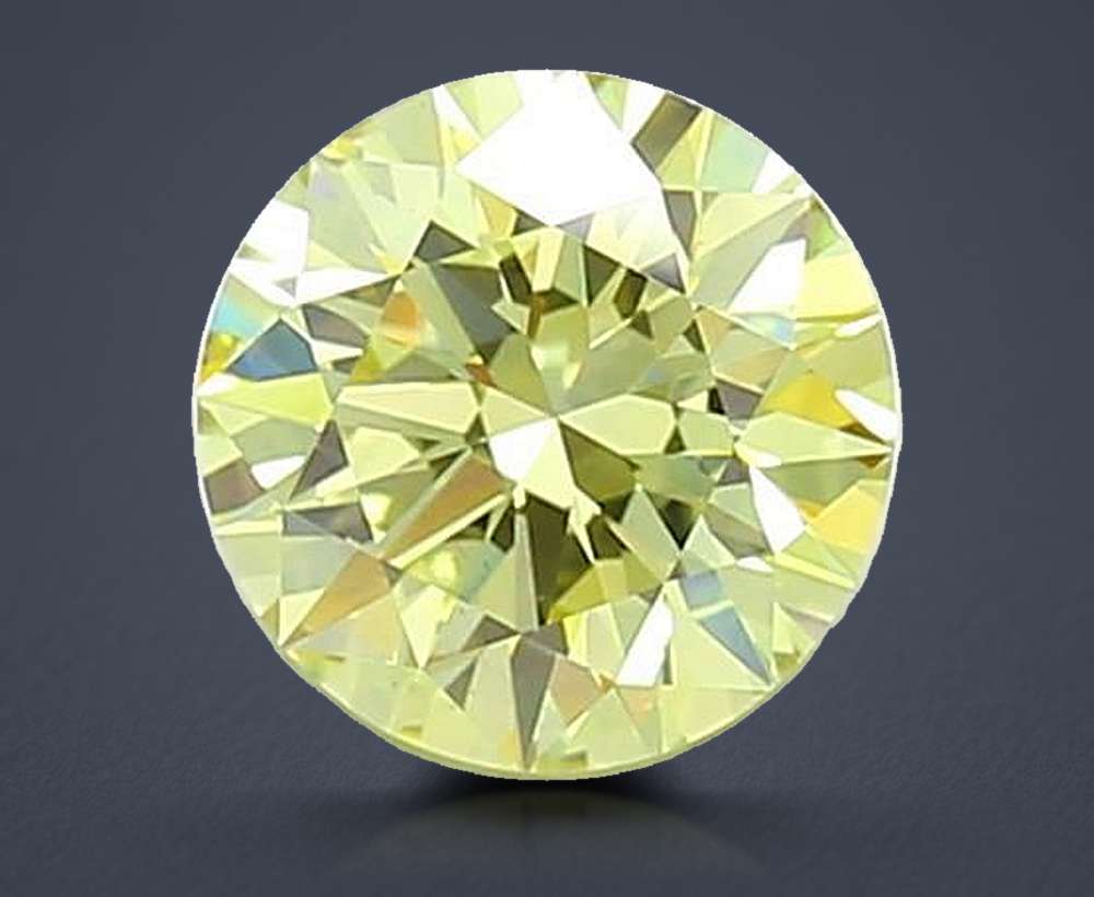 1.51 Ct. Fancy Yellow Round Lab Diamond