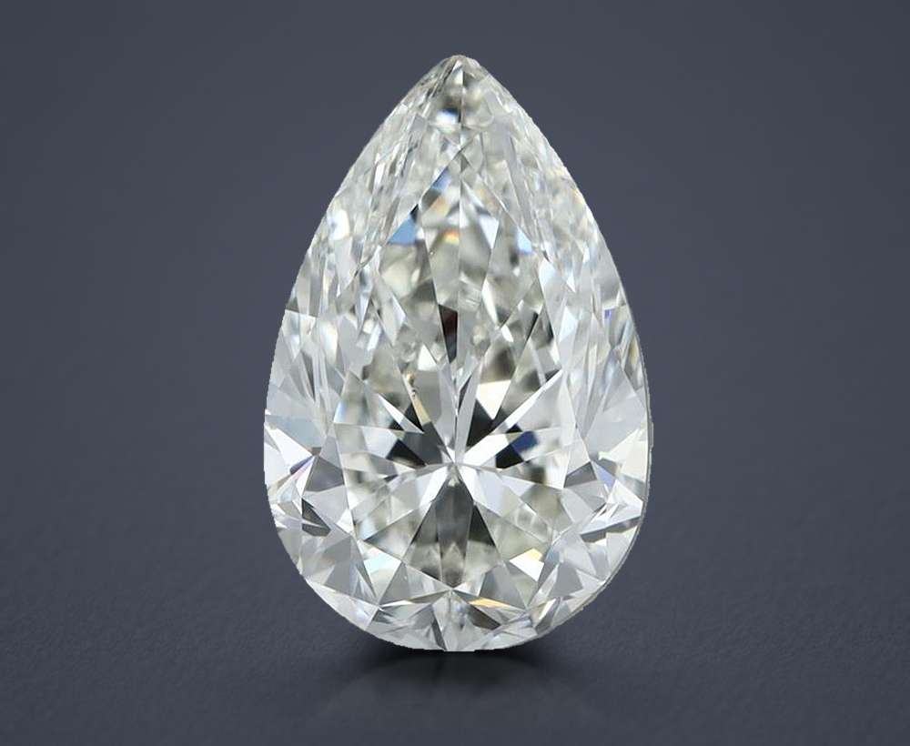 1.80 Carat Pear Natural Diamond