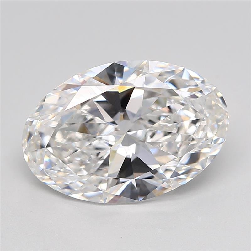 4.56ct E VVS2 Very Good Cut Oval Lab Grown Diamond