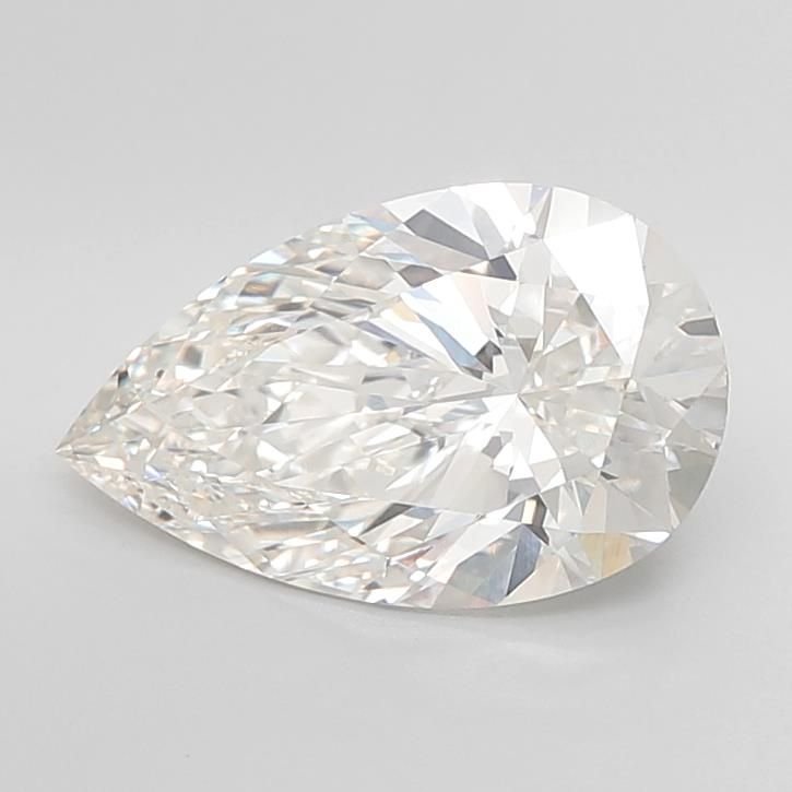 5.03ct H VVS2 Rare Carat Ideal Cut Pear Lab Grown Diamond