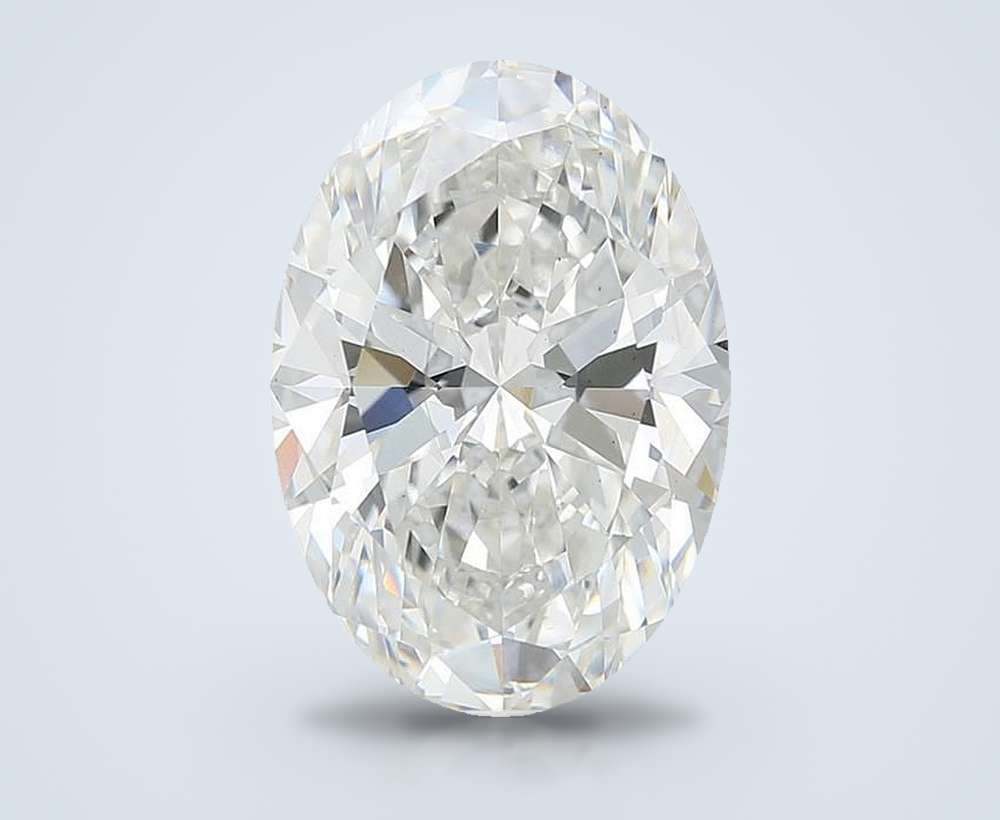 7.60 Carat Oval Lab Diamond