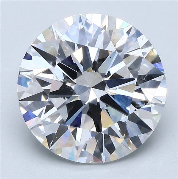 5.07ct D SI1 Rare Carat Ideal Cut Round Diamond